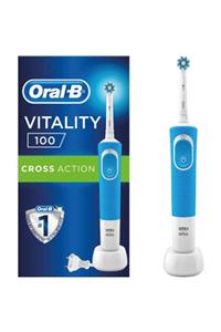 OralB Unisex Mavi Vitality 100 Cross Action Mavi Şarjlı Diş Fırçası