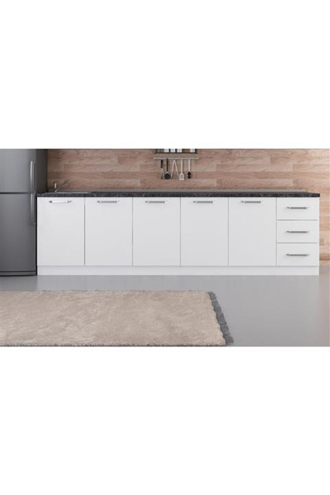 Minar 295 cm Mutfak Dolabı Beyaz 295-b2 Alt Modül