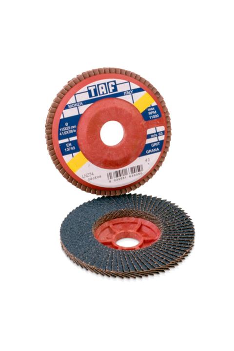 Taf Zirkonyum Oksit Düz Flap Disk 115 X 22 Mm 80 kum 20'li Paket Plus serisi