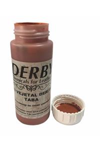 Derby Vejetal Vaketa Deri Için Örtücü Boya 100ml Leathercraft Deri Hobi Taba