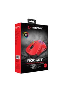 Rampage Smx-r66 Rocket Ultra Hafif Kırmızı Rgb Ledli 12000dpi Gaming Oyuncu Mouse