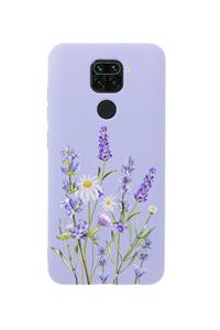 mooodcase Xiaomi Redmi Note 9 Lavender Premium Silikonlu Lila Telefon Kılıfı