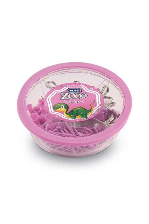 Mas Zoo Yuvarlak Kutuda Karışık Ataş Set