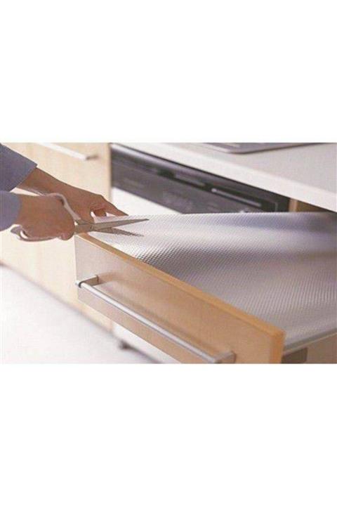 Mashotrend Şeffaf Raf Örtüsü Dolap Içi Kaydırmaz Örtü 45 Cm X 5 Metre