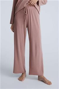 Oysho Pembe Comfort Rib Uzun Pantolon 30306632