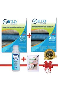 MICLO CLEANING Mega Set-9- 2paket 3lü Temizlik Bezi + Antibakteriyel Losyon