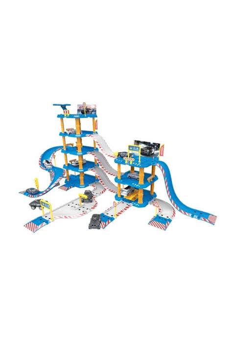 Maxx Wheels 1:64 4 Katlı Polis Garaj Seti