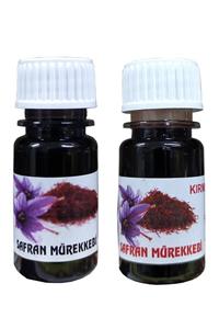 aktarix Siyah + Kırmızı Safran Mürekkebi Zaferan Zafran Geneleksel Yöntem 10 Ml + 10 Ml