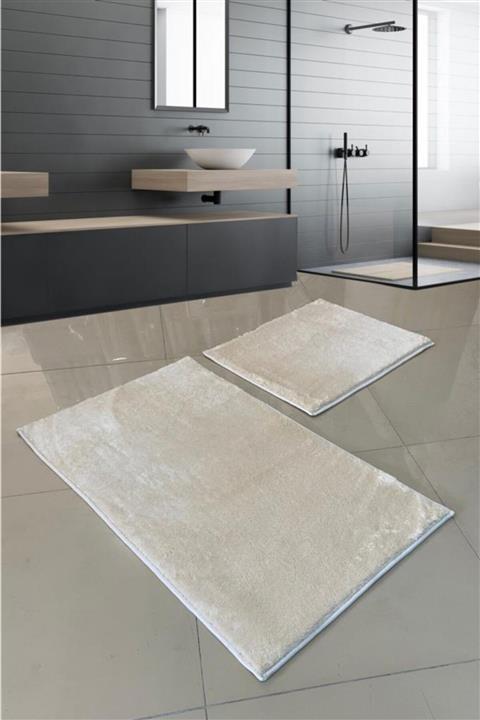 GOLDEN CLASS Modern Kaymaz Taban Tüylü 2'li Banyo Paspas Seti