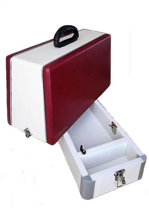 CANARY Dikiş Makine Çantası (Ahşap Vinilex Deri)