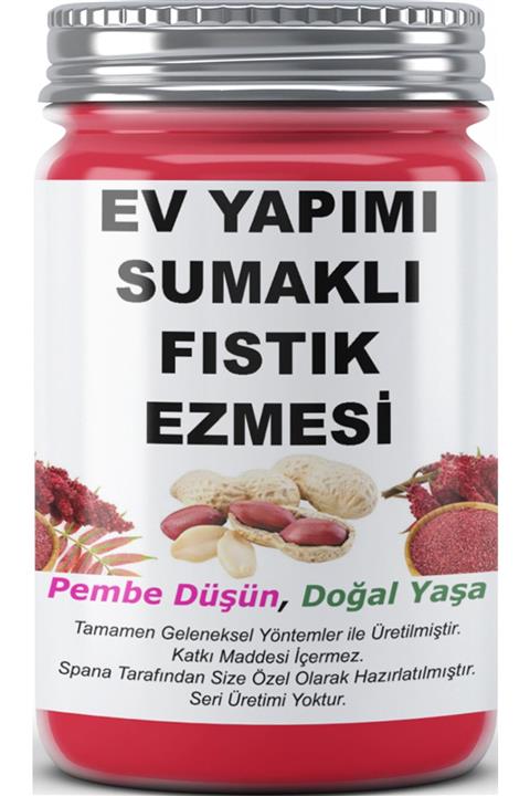 SPANA Sumaklı Fıstık Ezmesi Ev Yapımı Katkısız 330 gr