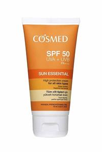 COSMED Sun Essential Tüm Ciltlere Yüksek Koruma Kremi Spf 50 75 ml 8699292991251