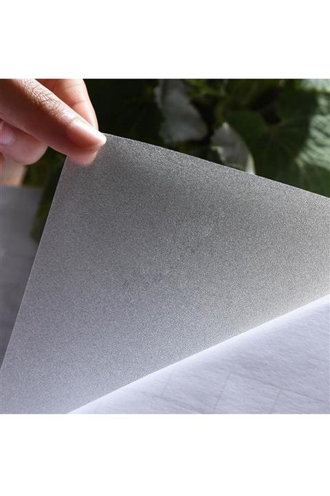 KRCDİJİTAL Duşakabin Ve Balkon Camı Kaplama Folyosu 122cm X 5m Kendinden Yapışkanlı