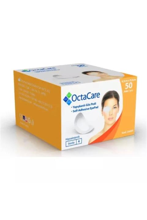 Octacare Yapışkanlı Göz Pedi Yetişkin 50 Adet 6,5 X 9,5 Cm