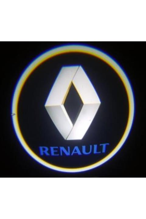 ünlütürkotoaksesuar Renault Pilli Yapıştırmalı Kapı Altı Led Logo 2 Adet