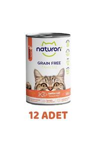 Naturon Somonlu Tahılsız Taurinli Ezme Kedi Konservesi 400gr - 12 Adet