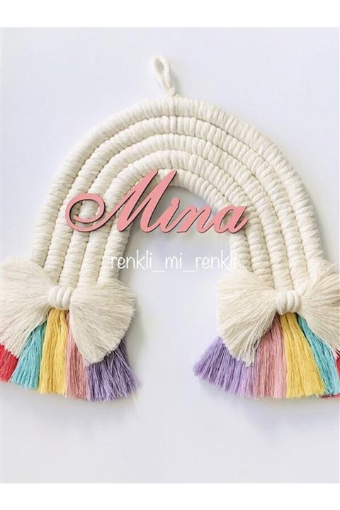 renklimirenkli Isimli Makrome Kapı Süsü