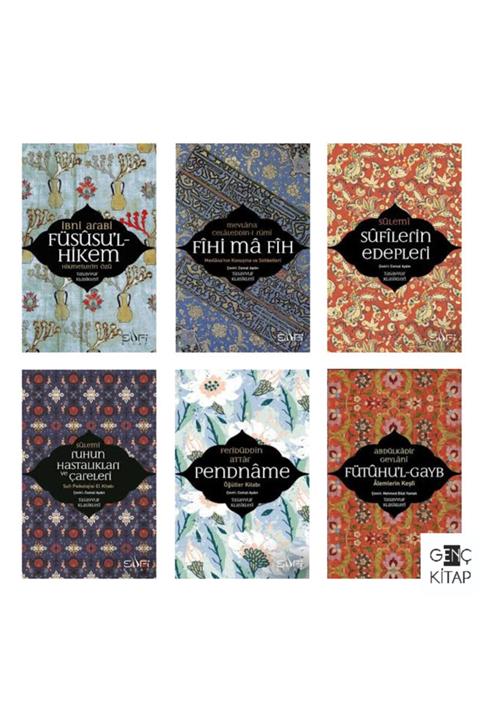 Sufi Kitap Tasavvuf Klasikleri 6 Kitap Set Sufilerin Edepleri-fihi Ma Fih-pendname-fütuhul Gayb-füsusul Hikem