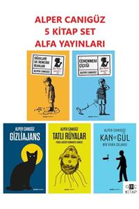 Alfa Yayınları Alper Canıgüz 5 Kitap Set Gizliajans Tatlı Rüyalar Kan Ve Gül Cehennem Çiçeği Oğullar Ve Rencide