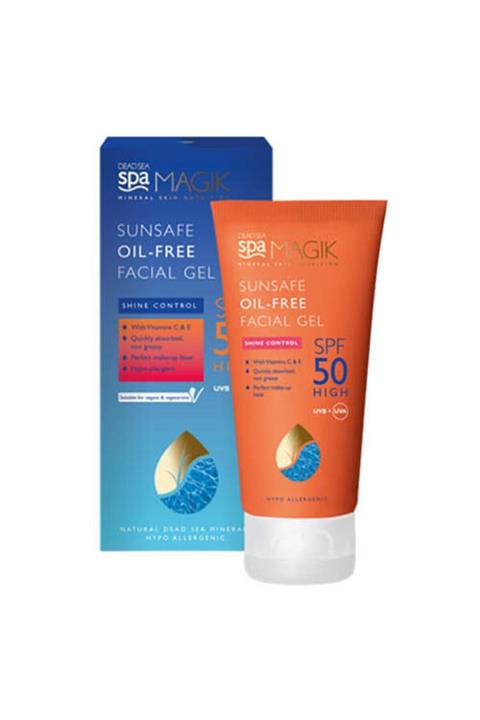 Dead Sea Spa Magik Sun Safe Oil Free Facial Gel Spf50 50 Ml