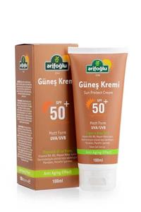 Arifoğlu Güneş Kremi 50+ Organik Aloe Veralı Anti Aging 100ml