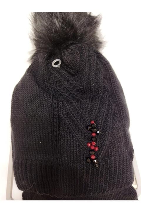 mystery boutigue Kadın Atkı Bere 3'lü Set