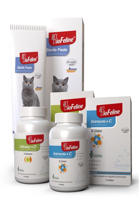 BioFeline Kısırlaştırılmış Kedi Bağışıklık Seti