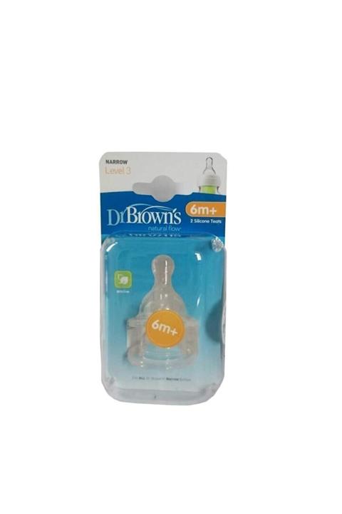 Dr Browns Dr. Browns Dar Ağız Biberon Emziği No 3 6ay+ 2'li