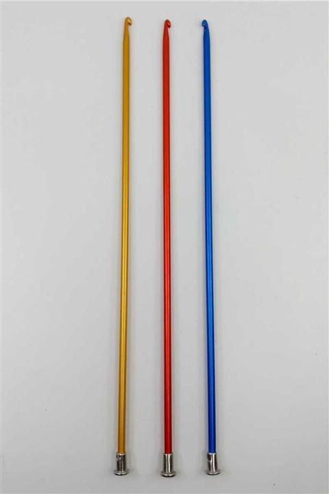 İLGİ TUHAFİYE Renkli Kaplama Tunus Tığı 3 No 35 Cm