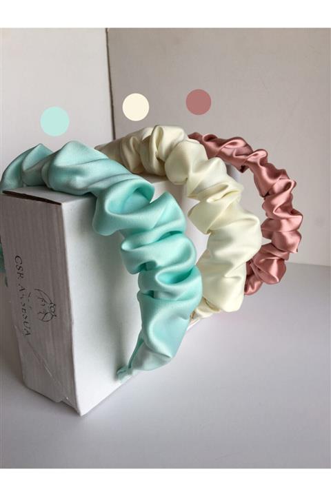 CSR AKSESUAR 3lü Soft Saten Taç Seti