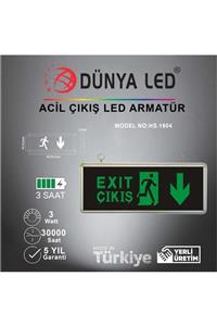 DÜNYA LED Hs.1604 Exıt Çıkış Aşağı Yön