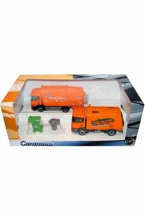 Cararama Volvo Marka Oyuncak Çöp Kamyonu 1:87 Oyun Seti Model Araçlar