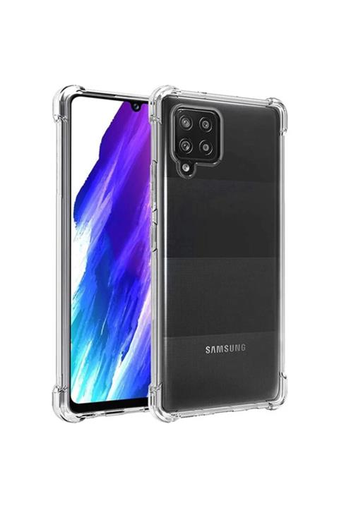 Samsung Galaxy A12 Kılıf Köşe Korumalı Anti Şok Sert Silikon