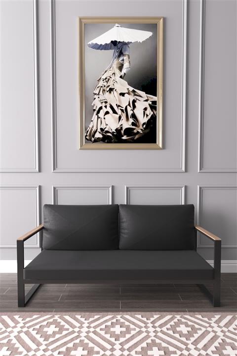 Evdemo Kobalt Ikili Kanepe Siyah