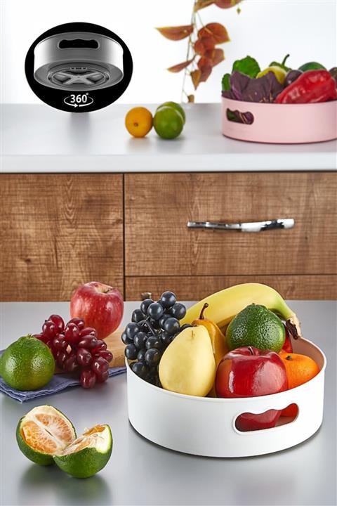 Bekar Evim 360° Dönebilen Düzenleyici Sunum Tepsisi Çok Amaçlı Organizer