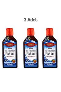 Carlson Fish Oil Balık Yağı Şurup 200 Ml (portakal Aromalı) 3 Adet Skt 05/2022
