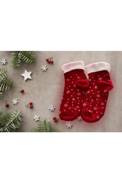 OykumBone Unisex Pamuk Yılbaşı Çorabı