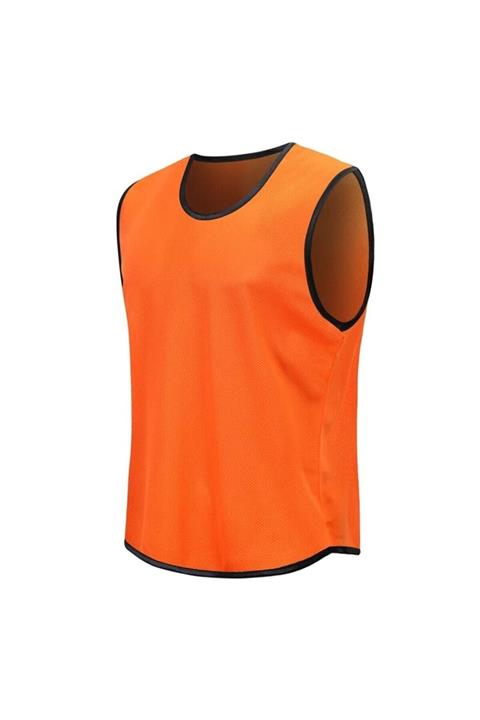 NACAR STORE Yetişkin Beden Turuncu Antrenman Yeleği Halısaha Idman Yeleği 10'lu Paket