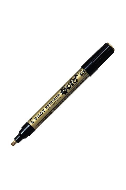 Pilot Permanent Marker Kesik Uçlu Gold Renk