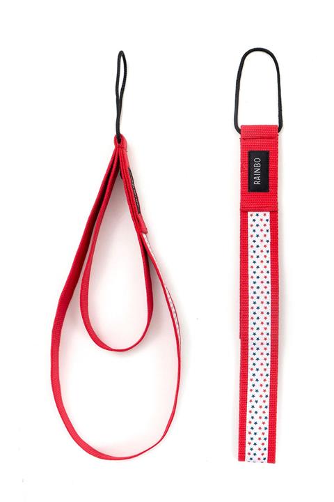 RAINBO Reformer Pilates İçin Desenli Elcik İpli Model Double Straps İkili