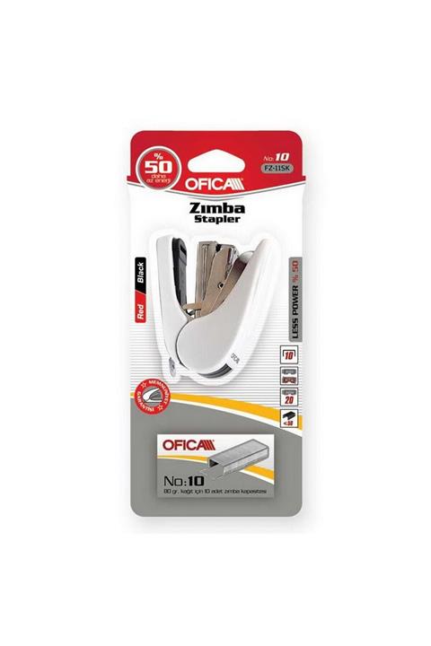 Ofica Küçük Zımba Makinesi Ve Teli Siyah-kırmızı (fz-11sk)