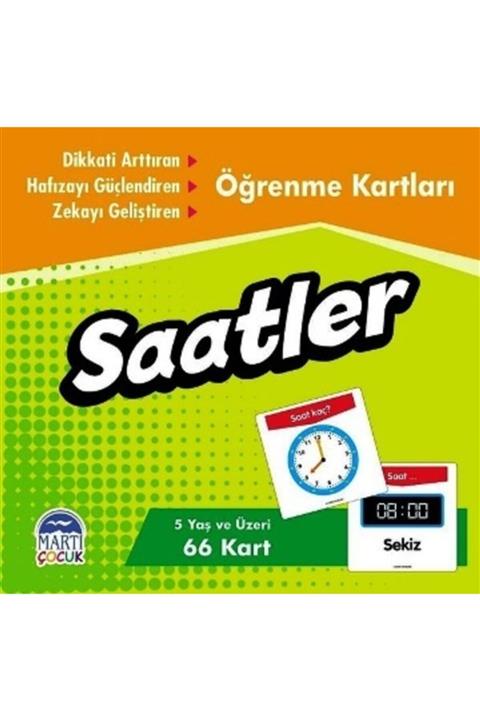 Martı Çocuk Kulübü Öğrenme Kartları - Saatler