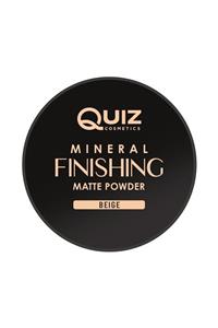 QUIZ Cilt Kusurlarını Kapatıcı Mineral Mat Pudra - Mineral Matte Powder Beige 02