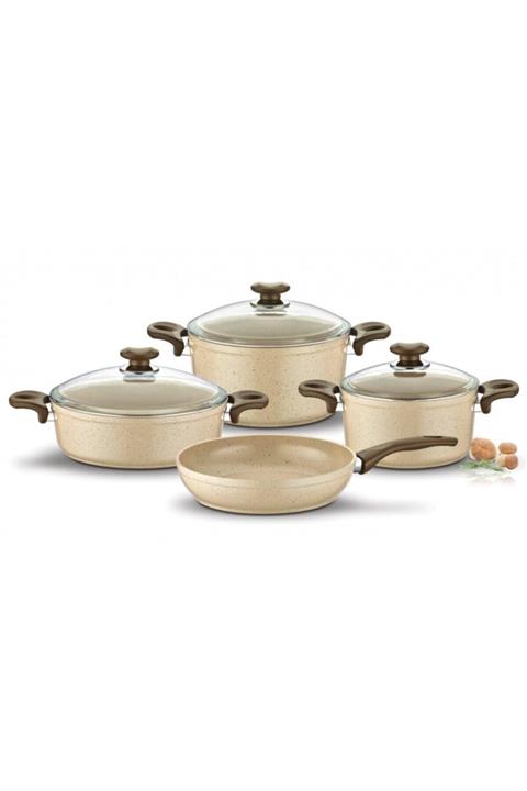 gülsan Safran 7 Parça Granit Tencere Seti
