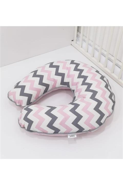 mordesing Mordesign Zigzag Emzirme Yastığı Pembe 10510