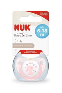 Nuk Kauçuk Emzik Baby Rose 6-18 Ay Tekli Asortili