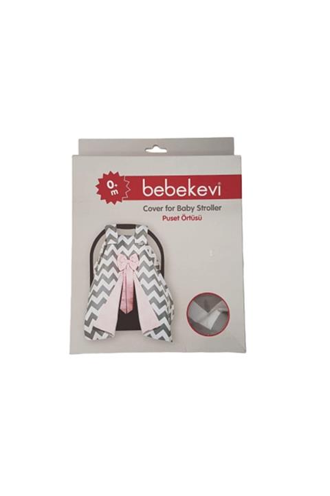 Bebekevi 1034 Unisex Çizgi Desen Puset Örtüsü