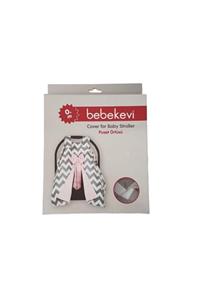 Bebekevi 1034 Unisex Çizgi Desen Puset Örtüsü