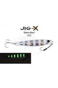 Fujin Jig-x 30gr Shore Jigging - Jig Yem Zebra Glow