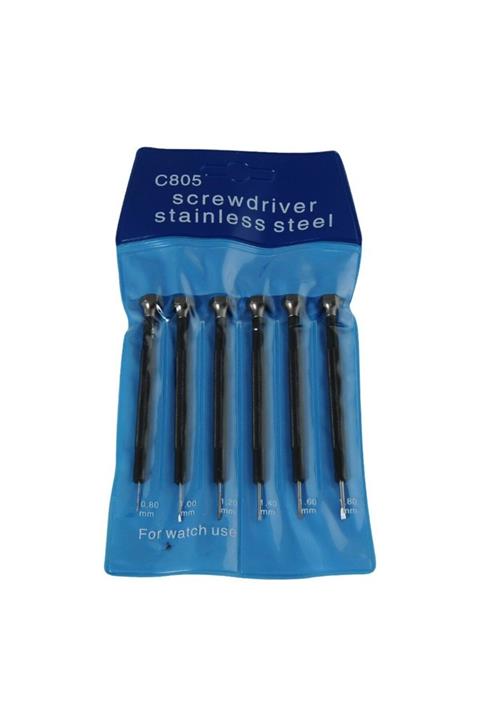 standmarket Saat Tornavida Seti Çelik Siyah